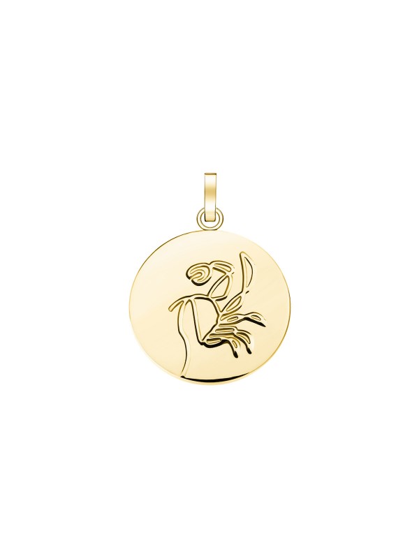 Rosefield Zodiac Coin privezak - medaljon sa motivom horoskopskog znaka Raka i sa prevlakom od 14ct žutog zlata, poručite putem Timer.co.rs online shop-a.