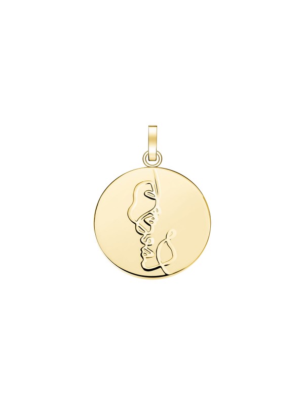 Rosefield Zodiac Coin privezak - medaljon sa motivom horoskopskog znaka Blizanca i sa prevlakom od 14ct žutog zlata, poručite putem Timer.co.rs online shop-a.