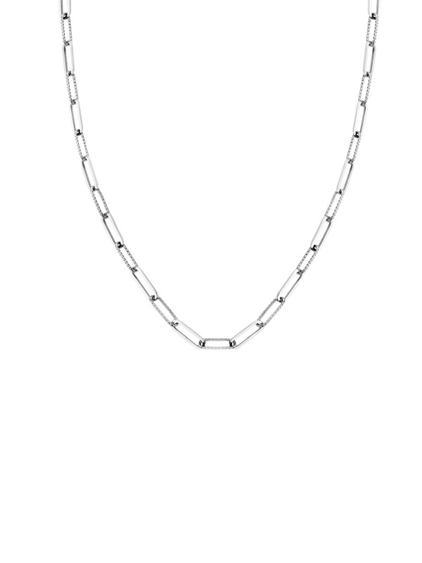 Rosefield Hammered Chain žensku ogrlicu od nerđajućeg čelika sa prevlakom u boji srebra, brzo i lako poručite putem Timer.co.rs online prodavnice.