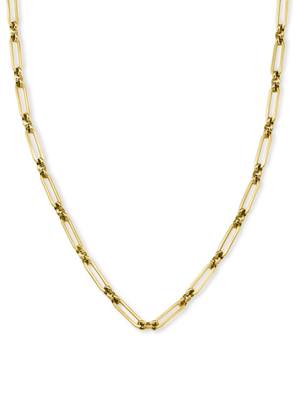 Rosefield Multi Link žensku ogrlicu - model svedenog dizajna od nerđajućeg čelika sa prevlakom od 14ct žutog zlata, poručite u Timer.co.rs online shop-u.