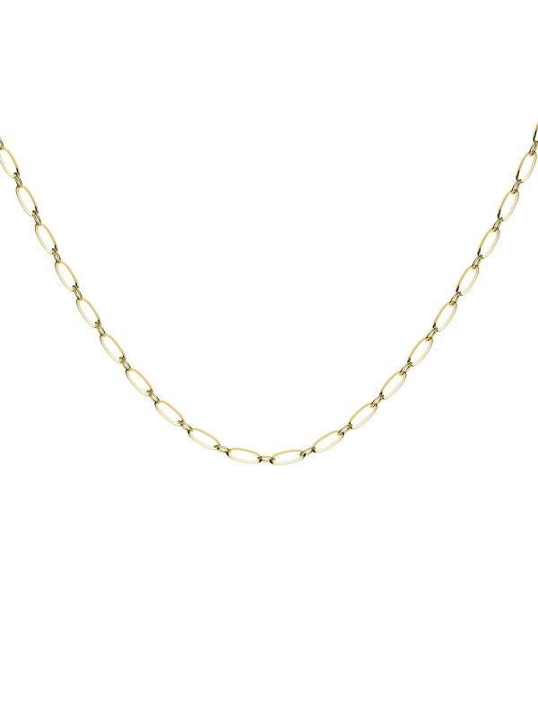 Rosefield Oval žensku ogrlicu sa ovalnim linkovima - model sa prevlakom od 14ct žutog zlata, brzo i lako poručite putem Timer.co.rs online prodavnice.