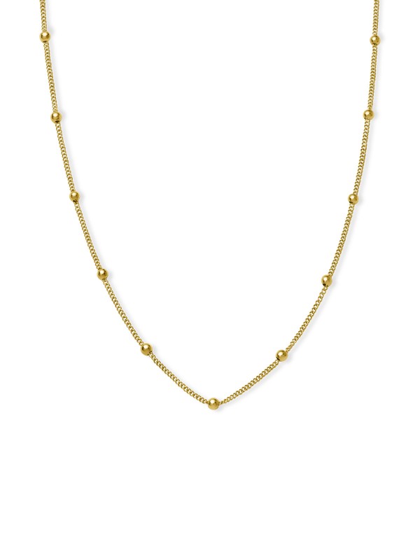 Rosefield Dotted žensku ogrlicu od nerđajućeg čelika sa prevlakom od 14ct žutog zlata - model podesive dužine, lako poručite putem Timer.co.rs online shop-a.