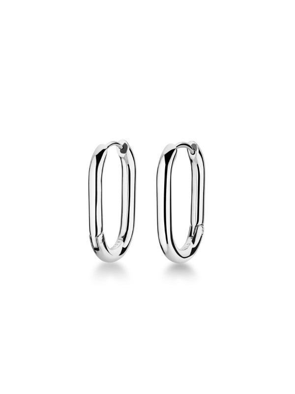Rosefield Large Oval Hoops - alke ovalnog oblika sa prevlakom u boji srebra i prečnikom 25,5mm x 17,5mm, poručite u Timer.co.rs online shop-u.