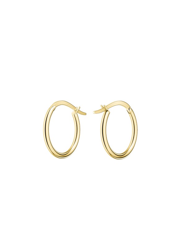 Rosefield Large Hoops - ženske minđuše (alke) okruglog oblika sa prevlakom od 14ct žutog zlata, lako poručite putem Timer.co.rs online prodavnice.