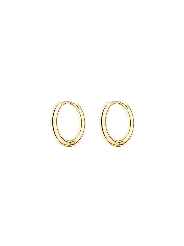Rosefield ženske minđuše (alke) okruglog oblika i prečnika od 11mm - model sa prevlakom od 14ct žutog zlata, poručite putem Timer.co.rs online prodavnice.