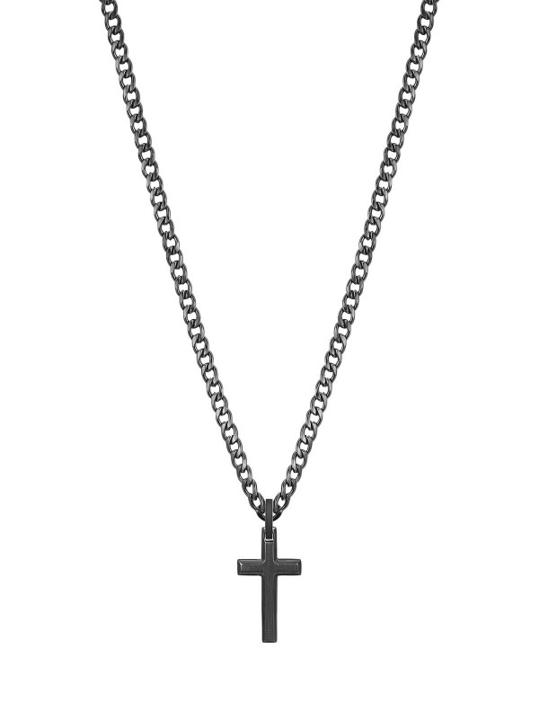 Izrazite svoj stil uz ovu ogrilicu - BROSWAY INK ✔️ Dužina 50cm ✔️ Nerđajući čelik ✔️ Dominantnost ✔️ Luksuz ✔️ Privezak: krst ✔️ - Poručite online!