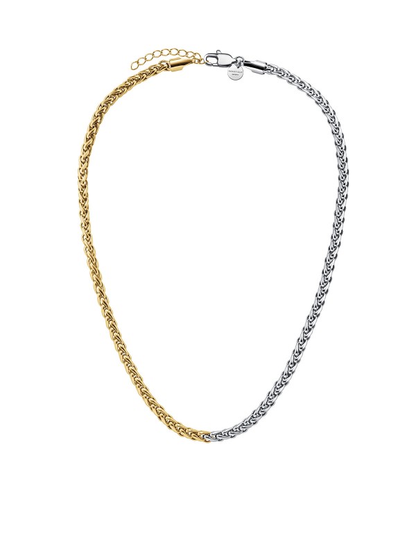 Upotpunite svoj izgled sa ovim modelom - ROSEFIELD DUOTONE HERRINGBONE NECKLACE GOLD - Podesiva dužina ✔️- Poručite online!