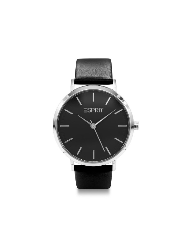 Pokažite svoju dominaciju - ESPRIT EVERYDAY - Crna kožna narukvica ✔️Mineralno staklo ✔️Jednostavan stil ✔️- Poručite online!