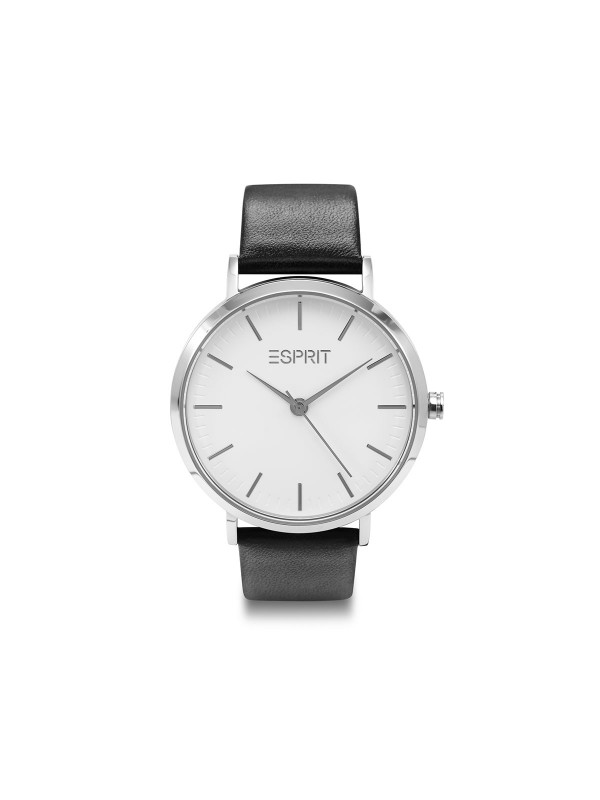 Istaknite svoj stil sa - ESPRIT EVERYDAY - Crna kožna narukvica ✔️Bela boja brojčanika ✔️Mineralno staklo ✔️- Poručite online!