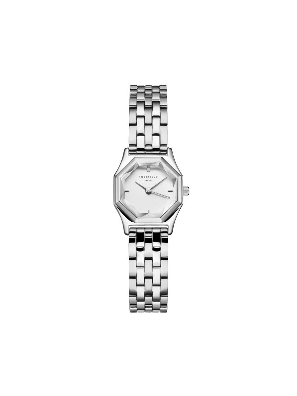 Rosefield Gemme ženski ručni sat - model u boji srebra sa osmougaonim kućištem, brzo i lako poručite putem Timer.co.rs online shop-a na kućnu adresu.