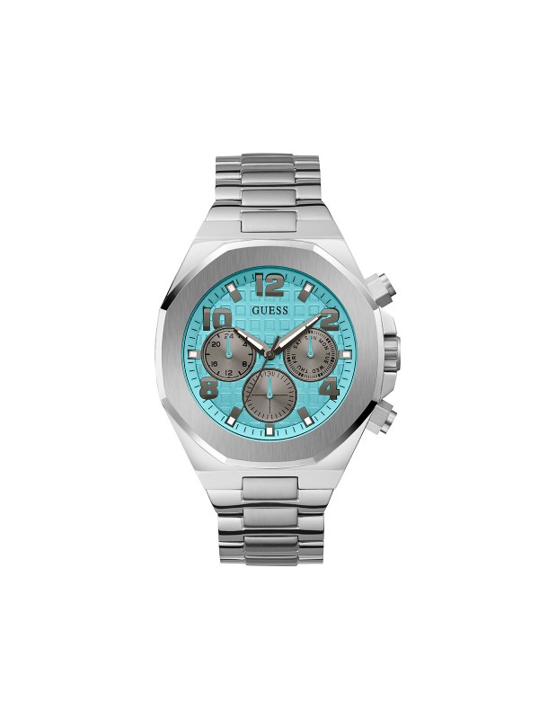 Guess Empire muški ručni sat - analogni model u boji srebra sa svetlo plavim brojčanikom, poručite putem Timer.co.rs online prodavnice na kućnu adresu.