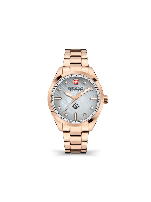 Swiss Military Hanowa Mountain Crystal ženski sat - model od nerđajućeg čelika u boji ružičastog zlata, lako poručite putem Timer.co.rs online shop-a.