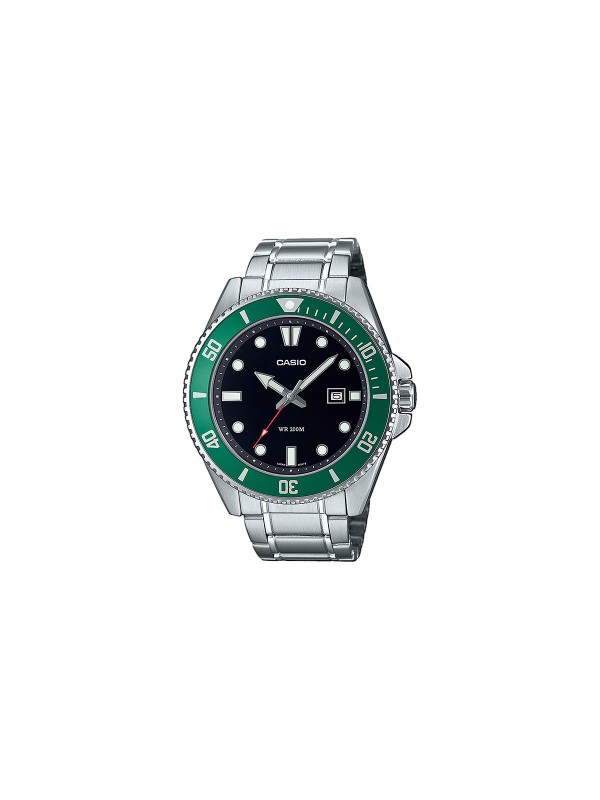 Analogni srebrni muški sat sa TOP ringom - CASIO COLLECTION - Model od nerđajućeg čelika - Istaknite svoju snagu i dominaciju uz ovaj sat - Poručite online!