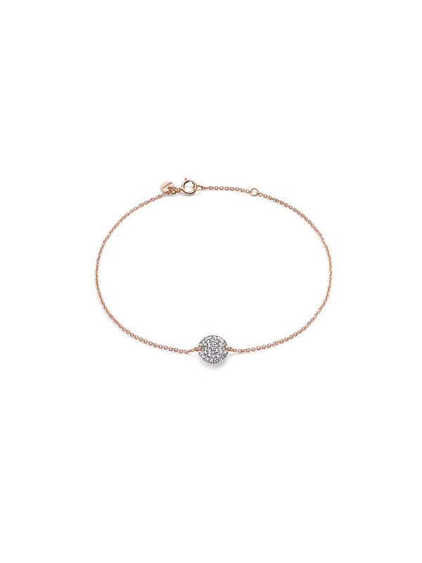Pronađite svetlu stranu elegancije sa Burato narukvicom od 18ct ružičastog zlata sa belim dijamantima.