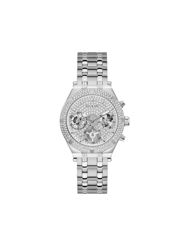 Elegantan srebrni sat sa belim glitz brojčanikom. GUESS ŽENSKI SAT HEIRESS GW0440L1 - Prečnik 38mm. Kupite online!