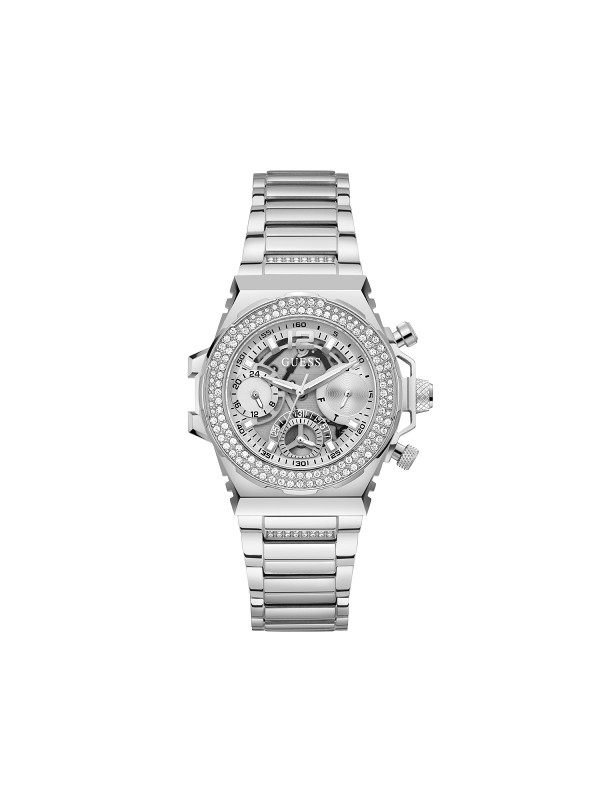 Rafinirana elegancija u zlatnoj boji. GUESS ŽENSKI SAT FUSION GW0552L1 - Prečnik 36mm, srebrni sunray brojčanik. Kupite online!