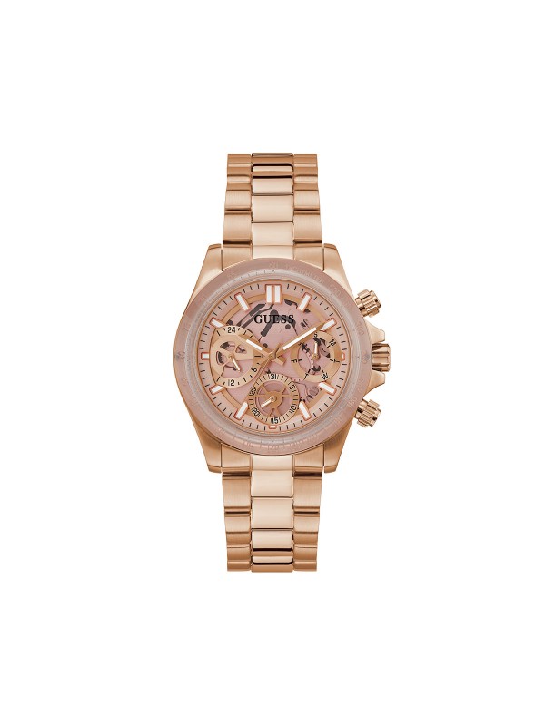 Ružičasta elegancija - GUESS ŽENSKI SAT MIRAGE GW0557L2 - Prečnik 39mm, providan brojčanik. Kupite online!