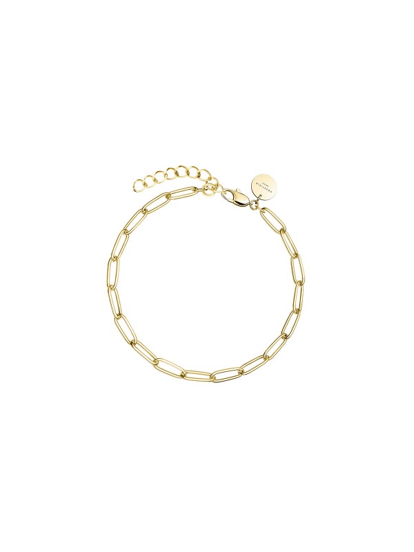 Izaberite moderni izgled uz narukvicu Rectangle Chain od 14ct žutog zlata. Podesiva dužina za savršeno prilagođavanje.