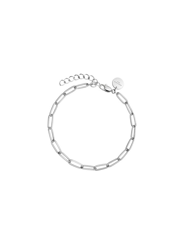Oplemenite svoj stil uz srebrnu narukvicu Rectangle Chain. Izrađena od nerđajućeg čelika za dodir elegancije i sofisticiranosti.