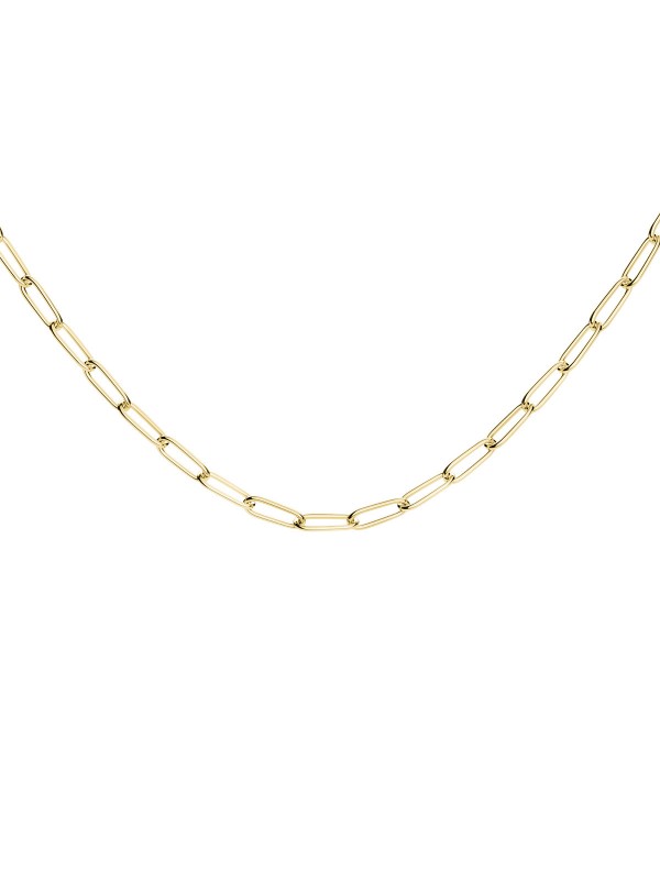 Unesite eleganciju sa zlatnom ogrlicom Rectangle Chain od 14ct žutog zlata. Dužina od 45cm za sofisticiran izgled.