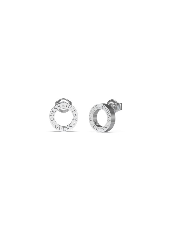 Guess Circle Lights ženske minđuše u obliku šupljeg kruga, model od nerđajućeg čelika u boji srebra, poručite putem S&L Jokić online shop-a.