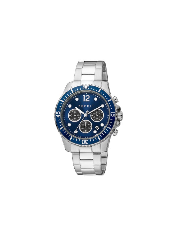 Esprit muški ručni sat (ES1G373M0065) od nerđajućeg čelika u boji srebra - model sa teget brojčanikom, lako poručite putem Timer.co.rs online prodavnice.