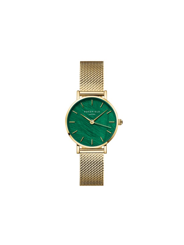 Dominantan ženski sat - ROSEFIELD SMALL EDIT EMERALD MESH - Kvarcni ✔️Analogni ✔️ Nerđajući čelik ✔️ - Poručite online !
