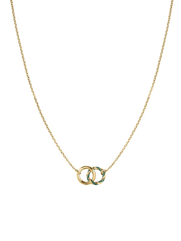 Istaknite svoju ljepotu uz ovu ogrilicu - ROSEFIELD DUO NECKLACE - Podesiva dužina ✔️ Nerđajući čelik ✔️ Žuto zlato ✔️ - Poručite online !