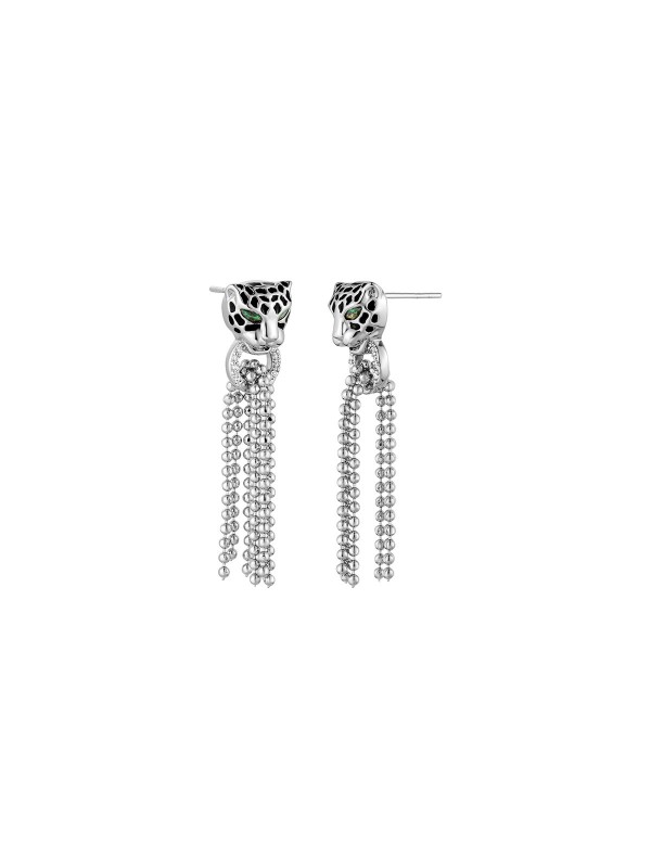 Birajte najbolje za Vaš stil - ROBERTO CAVALLI RC PASSIONE - Dužina ovih minđuša je 4cm - Napravljene u boji srebra - Poručite online !
