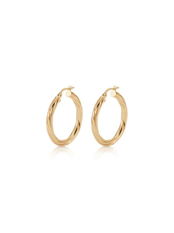 Otkrijte GUESS "Hoops I Did It Again" minđuše: velike alke od žutog zlata, 65mm - savršen dodatak za svaki stil.