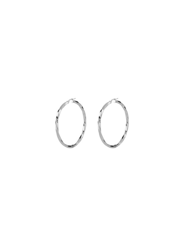 Otkrijte GUESS "HOOPS I DID IT AGAIN" srebrne minđuše - elegantne alke od 6cm za savršen dodir glamura.