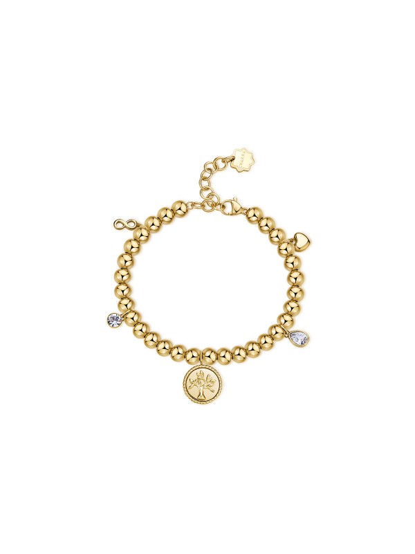 Kombinacija stila i vrhunske izrade - BROSWAY CHAKRA - Podesiva dužina ✔️Boja žutog zlata sa kuglicama ✔️Viseći privezak ✔️- Poručite online!