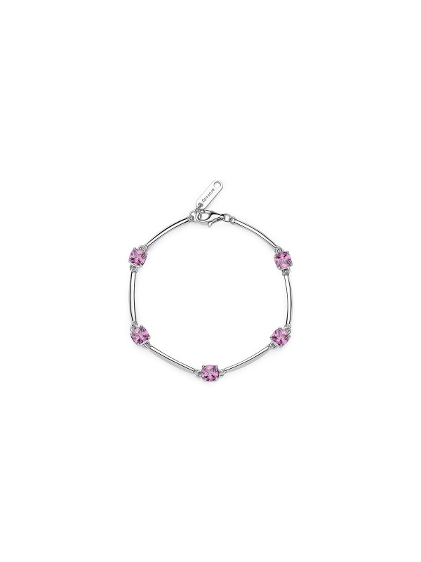Sofisticirani stil i vrhunska izrada - BROSWAY FANCY VIBRANT PINK - Dužina 16cm ✔️Polu-čvrsta narukvica ✔️- Poručite online!