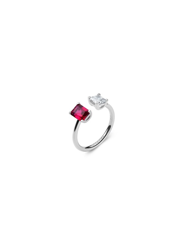 Dodir glamura za svaki dan - BROSWAY FANCY PASSION RUBY - Crveni baget cirkon ✔️Srebro 925 ✔️- Poručite online!