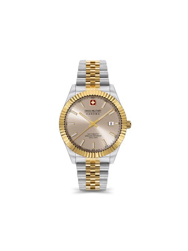 Muški sat za prave ljubitelje stila - SWISS MILITARY HANOWA DILIGENTER AUTOMATIC - Svetlo zeleni brojčanik ✔️Safirno staklo ✔️- Poručite online!