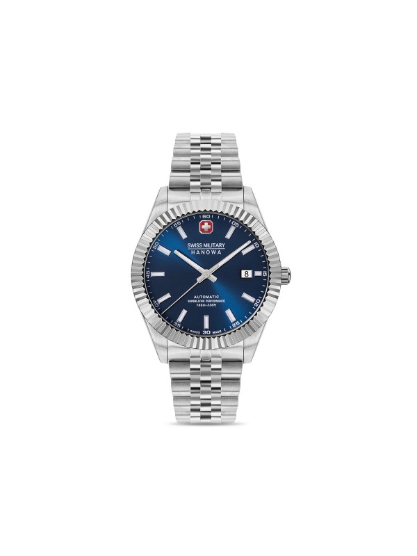 Vrhunski muški sat za svaku priliku - SWISS MILITARY HANOWA DILIGENTER AUTOMATIC - Prečnik kućišta 41mm ✔️Plavi brojčanik ✔️- Poručite online!