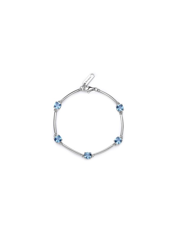 Elegancija i stil u jednom - BROSWAY FANCY LIGHT BLUE - Dužina 16cm ✔️Polu-čvrsta narukvica ✔️Cirkoni ✔️- Poručite online!