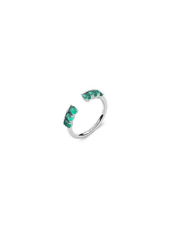 Elegancija za svaki dan - BROSWAY FANCY LIFE GREEN - Srebro 925 obloženo rodijumom sa otvorenim krajevima ✔️- Poručite online!