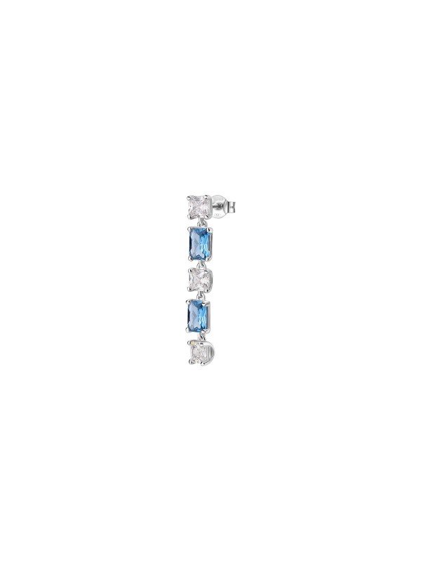 Upotpunite svoj stil sa - BROSWAY FANCY FREEDOM BLUE - Dužina 3cm ✔️Srebro 925 ✔️Plavi baget cirkoni ✔️- Poručite online!