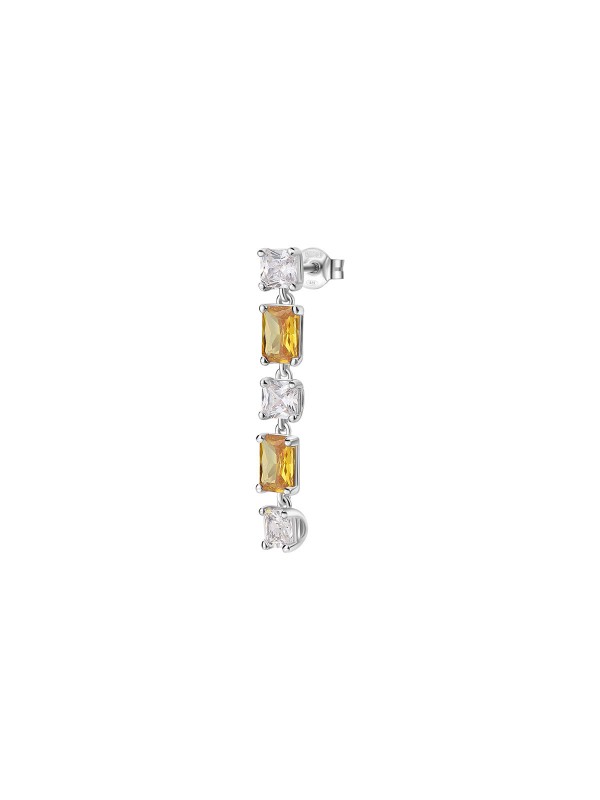 Kombinacija stila i vrhunske izrade - BROSWAY FANCY ENERGY YELLOW - Dužina 3cm ✔️Viseća minđuša ✔️Srebro 925 ✔️- Poručite online!