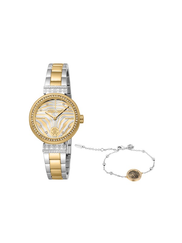 Pokažite svoju unikatnost sa - ROBERTO CAVALLI BOX SET - Ovaj paket sadrži Roberto Cavalli sat i narukvicu ✔️- Poručite online!