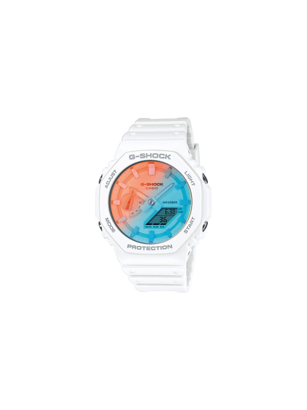 Muški sat sa plavo/naradžastim brojčanikom -  G-SHOCK CLASSIC - Led osvetljenje, otpornost. na udarce i još mnogo toga - Poručite online!