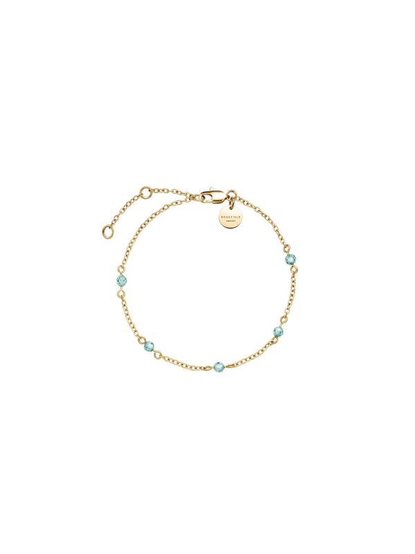 Upotpunite svoj stil sa - ROSEFIELD BLUE 5 RAW STONE GOLD - Nerđajući čelik ✔️Boja žutog zlata ✔️- Poručite online!