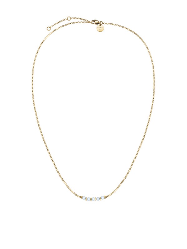 Nezaobilazan dodatak za svaku ženu - ROSEFIELD BLUE 5 RAW STONE GOLD - Boja žutog zlata ✔️Nerđajući čelik ✔️- Poručite online!
