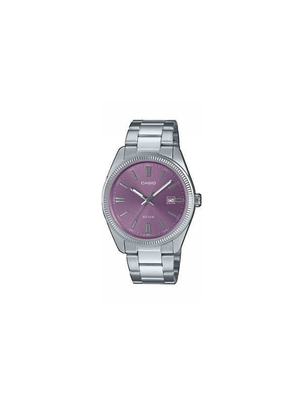 Otkrijte eleganciju s CASIO MTP-1302PD-6AVEF: klasični sat s ljubičastim brojčanikom, datumom, vodootporan do 50m. Idealno za svaku priliku.