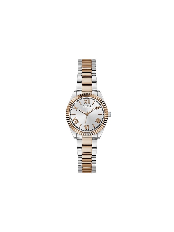 Elegantan Guess ženski sat "Mini Luna" GW0687L3, srebrno-roze zlato, 30mm, kvarcni, vodootporan do 30m. Idealna elegancija za svaki dan.