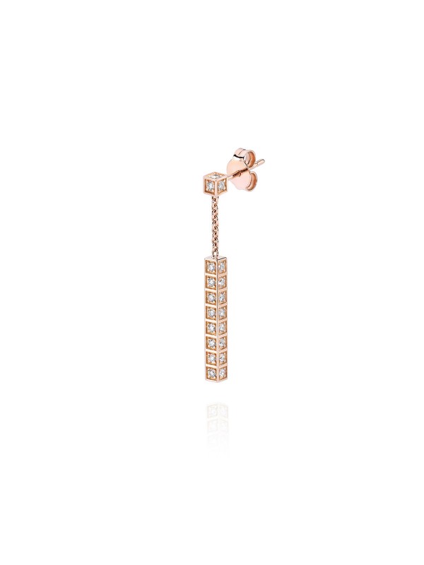 Otkrijte luksuz Linea Full Diamonds minđuše od 18ct roze zlata s blistavim dijamantima. Savršen izbor za jedinstveni glamur.