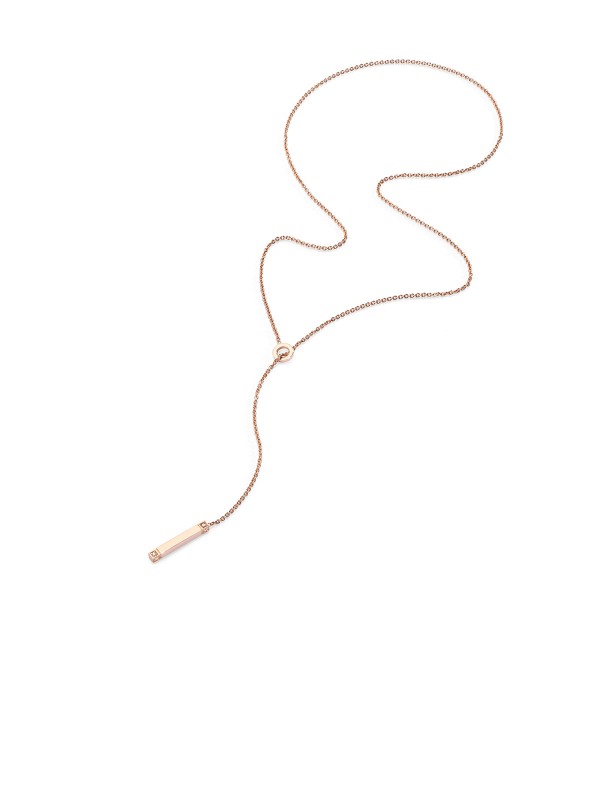 Otkrijte eleganciju Burato Linea Fine Lariat ogrlice od 18ct roze zlata sa sjajnim dijamantima. Savršen spoj ženstvenosti i stila za svaku priliku.