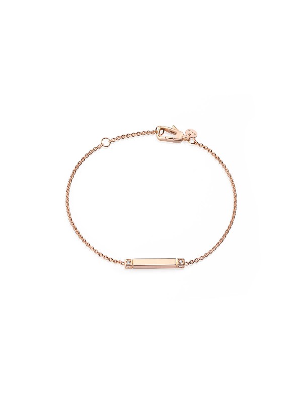 Otkrijte eleganciju Burato Linea Fine narukvice od 18ct roze zlata sa blistavim dijamantima, težine 0.08ct, boje F, čistoće VVS. Savršenstvo u dizajnu.