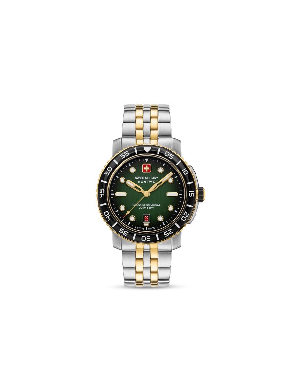 Elegantni BLACK MARLIN sat kombinuje stil, izdržljivost i preciznost sa zelenim brojčanikom i 200m vodootpornosti.